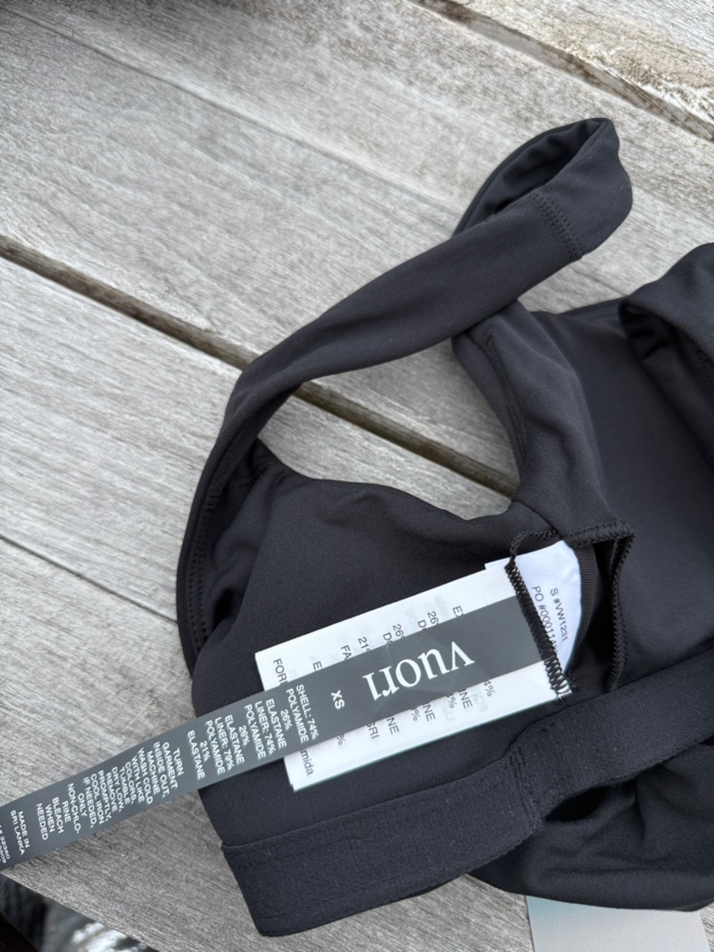 Vuori AllTheForm Women's BlissBlend Form sports Bra size XS black NWT - Picture 5 of 5